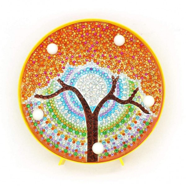 Lampe Ronde Mandala Golden Tree