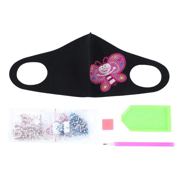 Masque Papillon rose