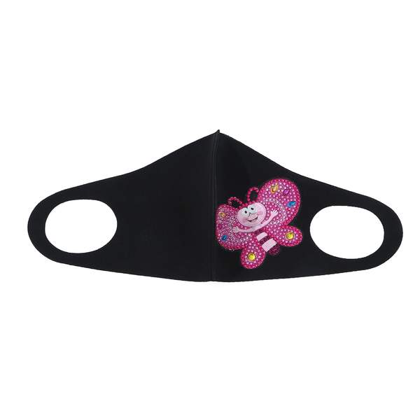Masque Papillon rose