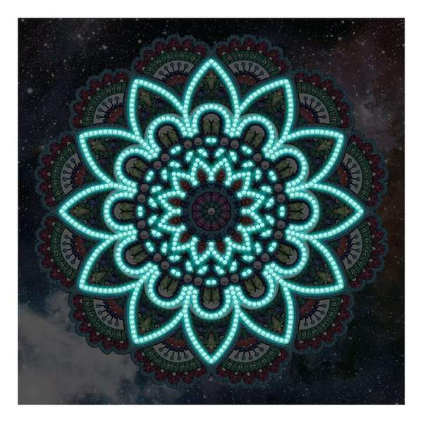 Mandala Vert Rouge | Glow in the Dark