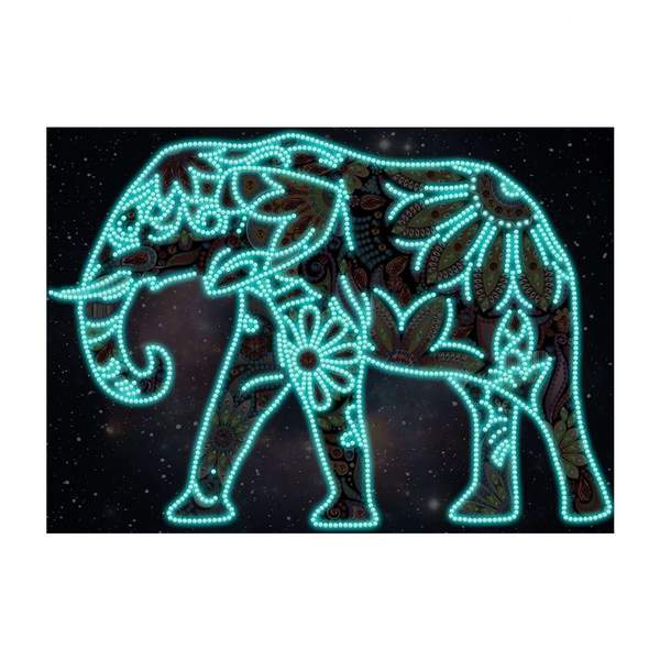 Art d'éléphant | Glow in the Dark