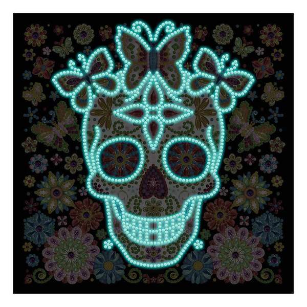 Skull Coloré | Glow in the Dark