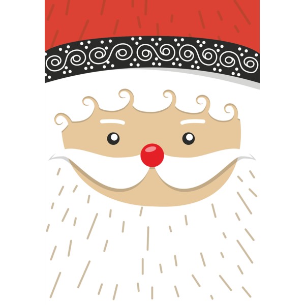 Le visage du Père Noël