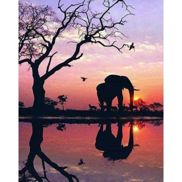 Silhouette d'éléphant