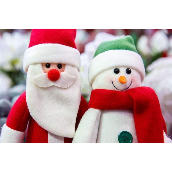 Père Noël et bonhomme de neige