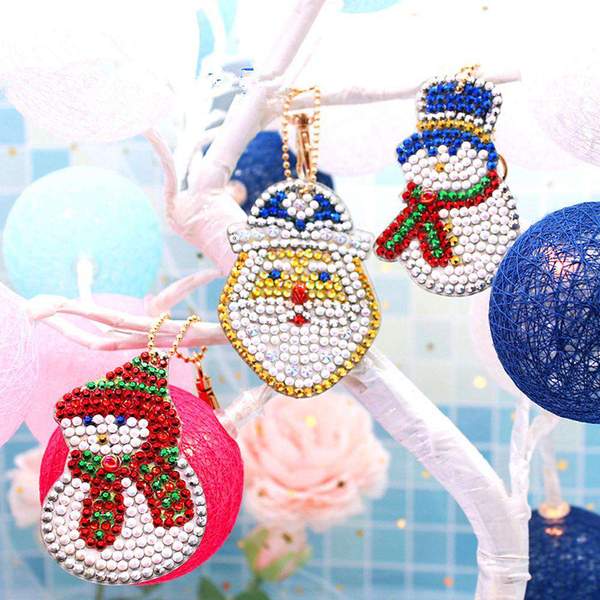 Porte-clés de Noël 8 pièces