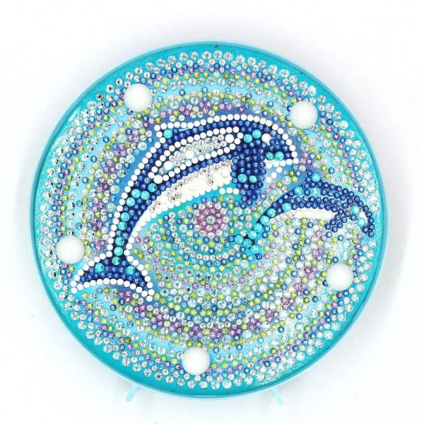 Lampe Ronde Dauphins du Mandala