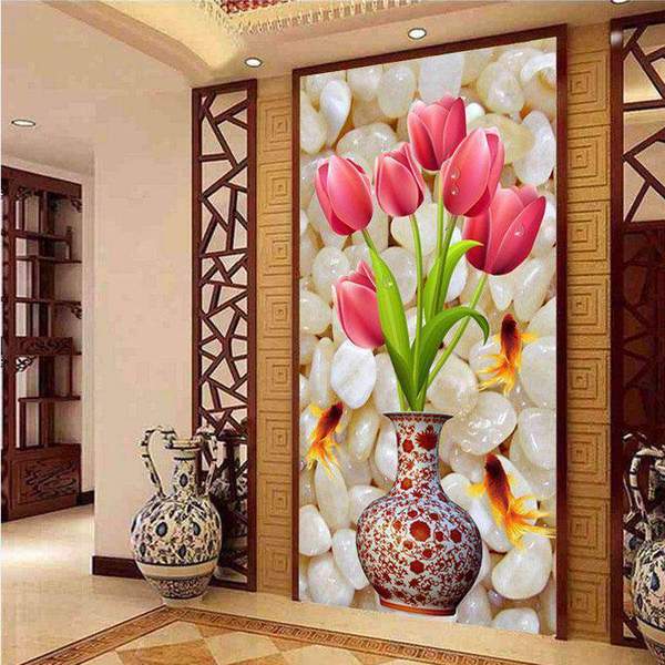 Tulipes dans un vase | Grand format