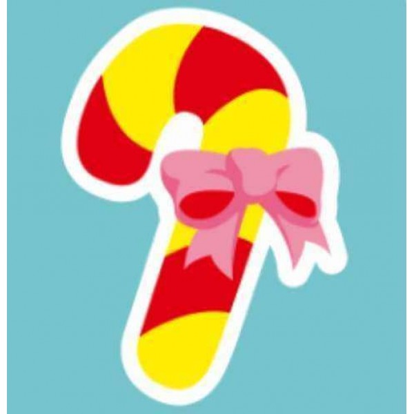 Sucre d'orge avec un nœud