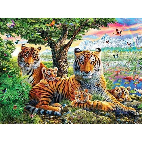 Tigre avec des Animaux