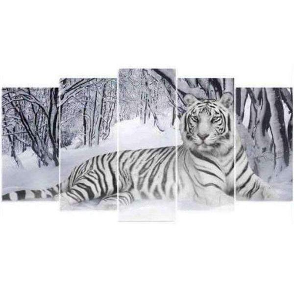 Tigre | Cinq panneaux