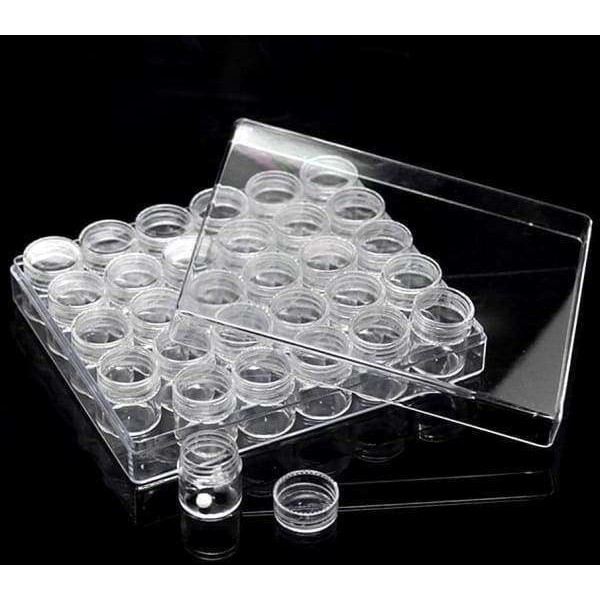 Pot de rangement pour strass 30-Pièces