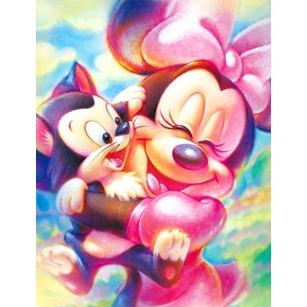 Minnie Mouse avec son chaton