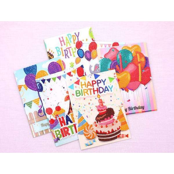 Cartes - Joyeux anniversaire (6 pièces)