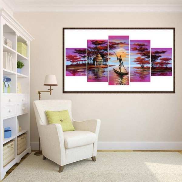 Lever du soleil rose | 5 parties