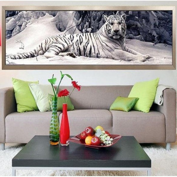 Tigre blanc 40x120cm