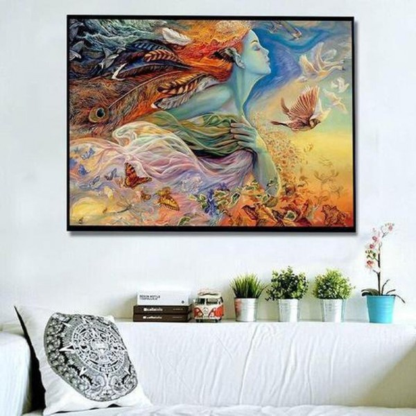 Déesse colorée 50x70cm