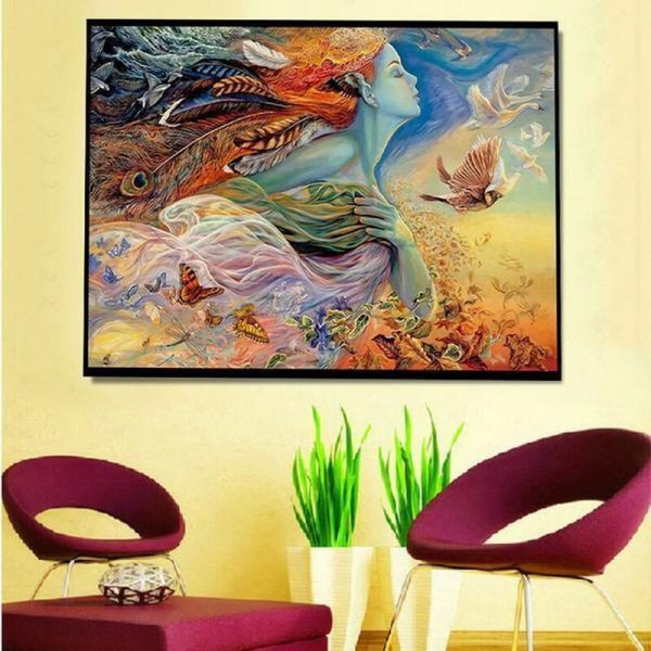 Déesse colorée 50x70cm