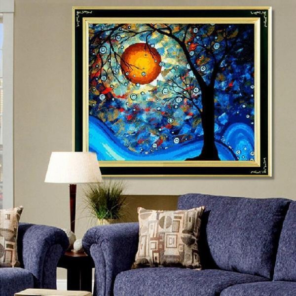 Dessin d'éclat de lune 50x60cm