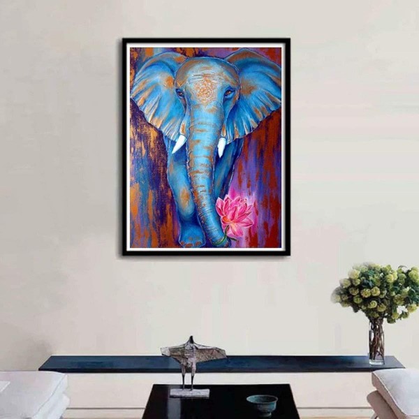 Éléphant coloré 50x70cm