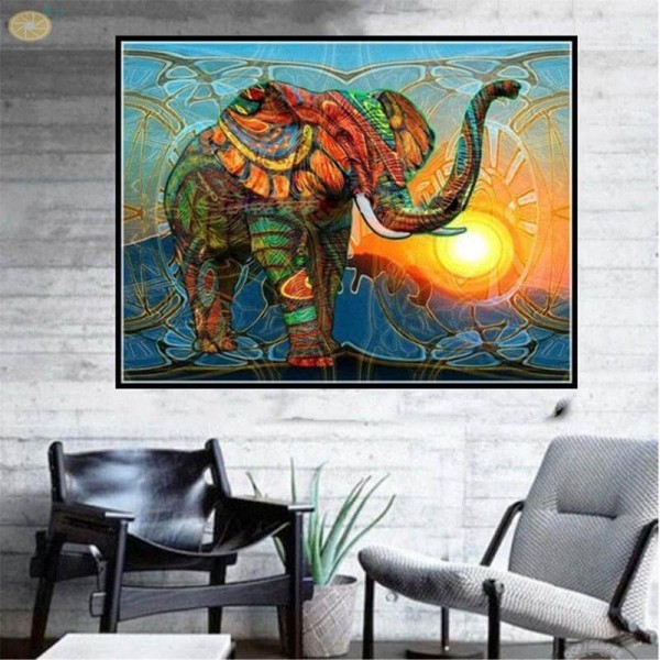 Éléphant spirituel 50x60cm
