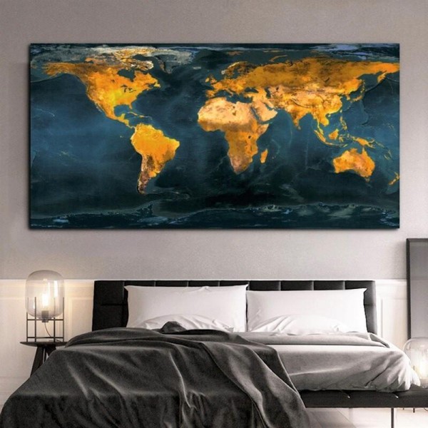 Le monde à partir de 50x100cm