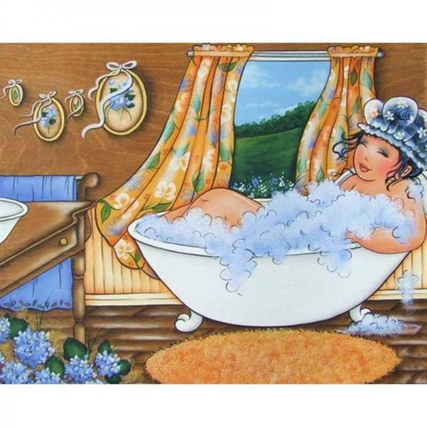 Dames potelées | Dans le bain