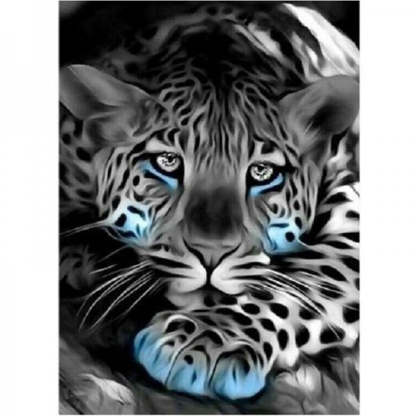 Léopard noir et blanc