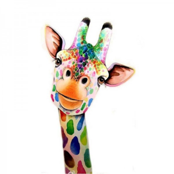 Girafe colorée