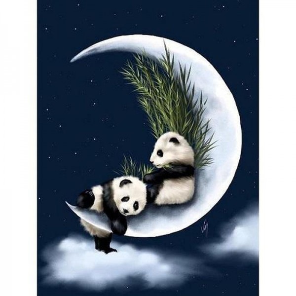 Pandas sur la lune