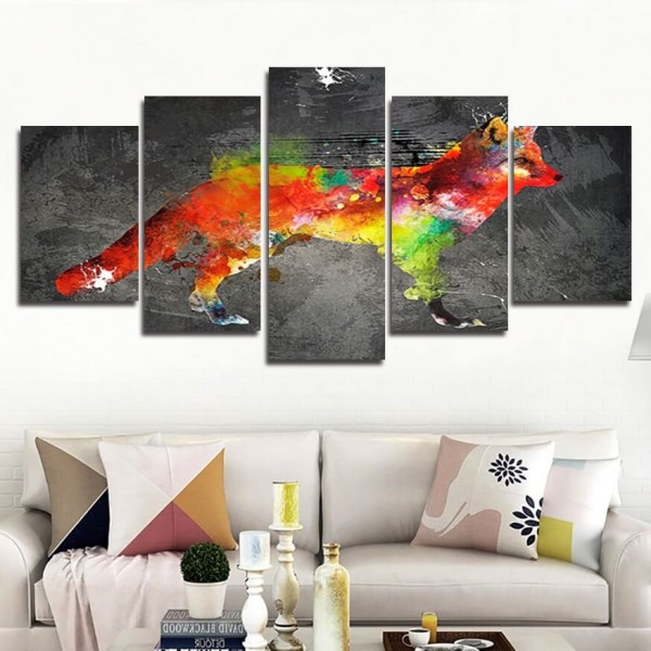 Renard abstrait | 5 parties