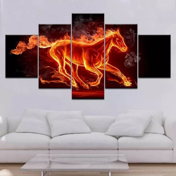 Cheval flamboyant | 5 parties