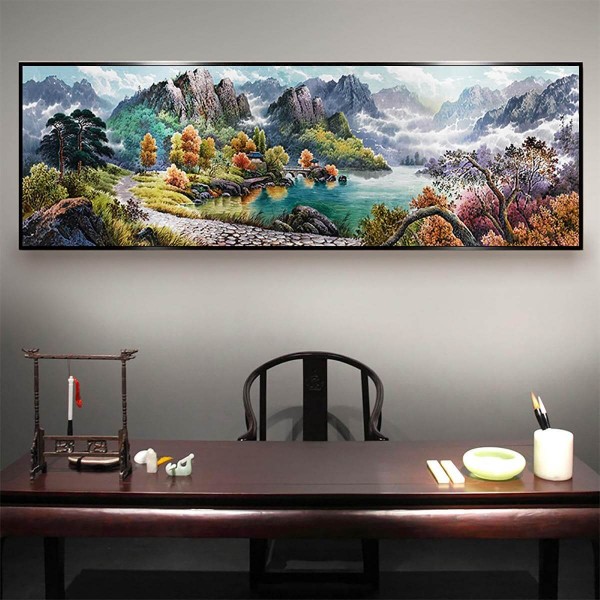 Paysage de montagne 40x120cm