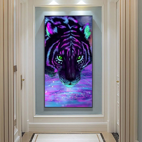 Tigre violet 50x100cm