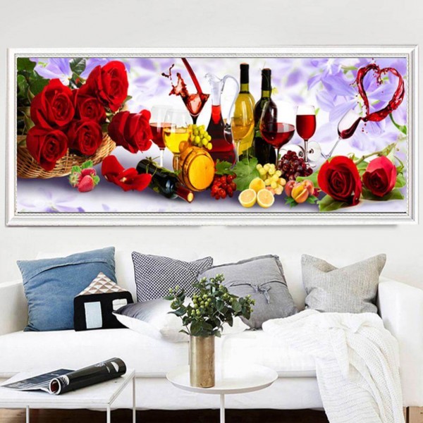Fruits et vin 40x100cm