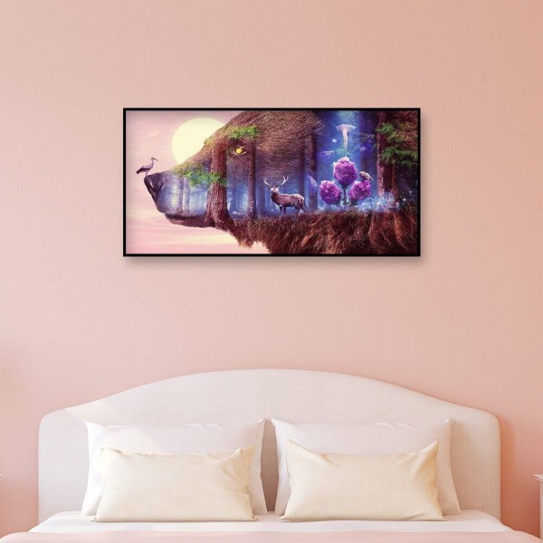 L'ours et la nature 50x100cm