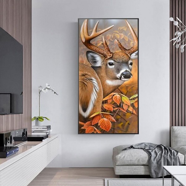 Cerf dans la forêt 50x100cm