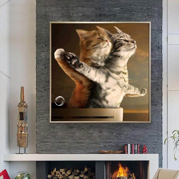 Les chats du Titanic 50x50cm