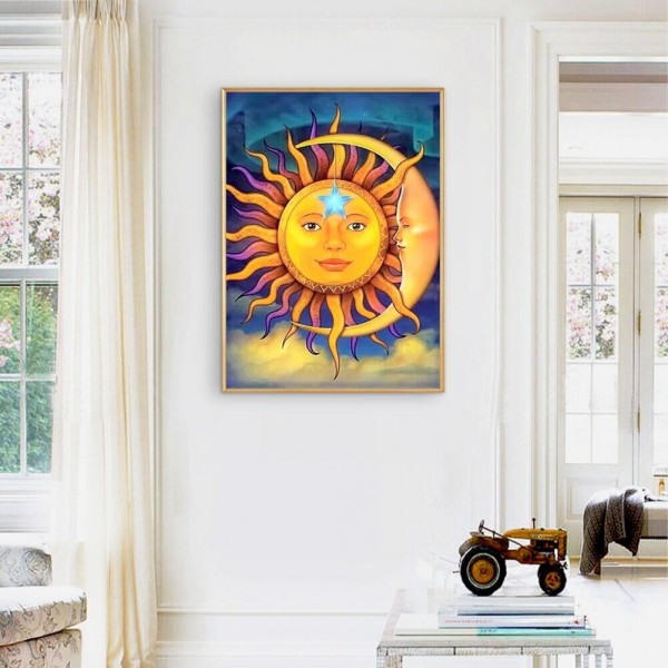 Soleil et lune 50x70cm