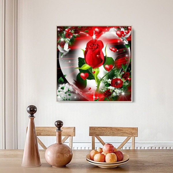 Roses rouges 50x50cm