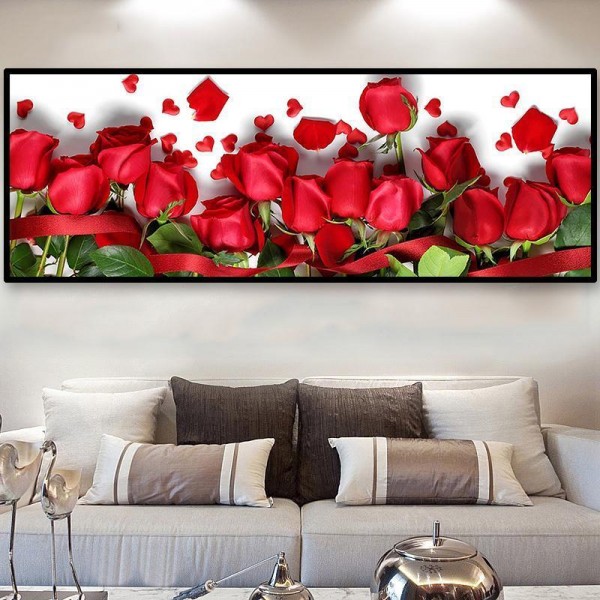 Roses rouges 40x100cm
