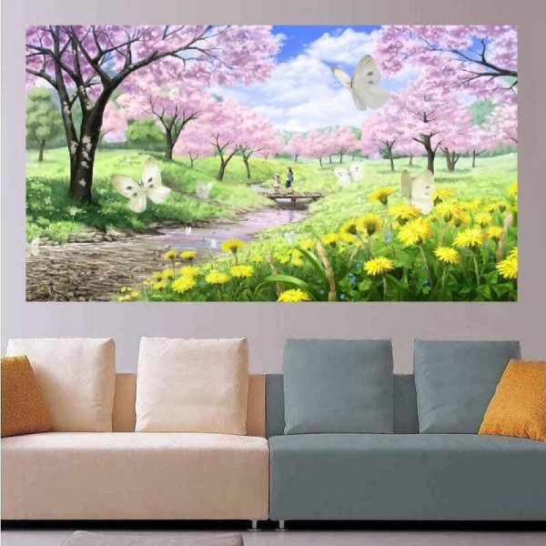 Paysage d'été 50x100cm