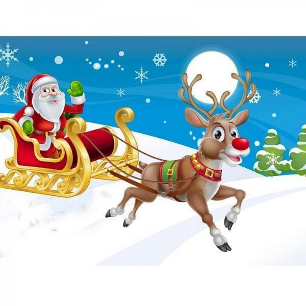 Père Noël en traîneau