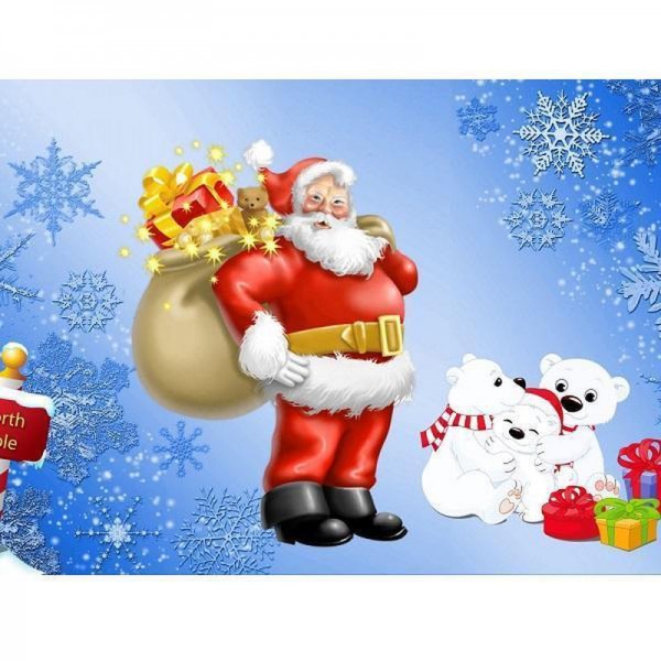 Père Noël avec des cadeaux