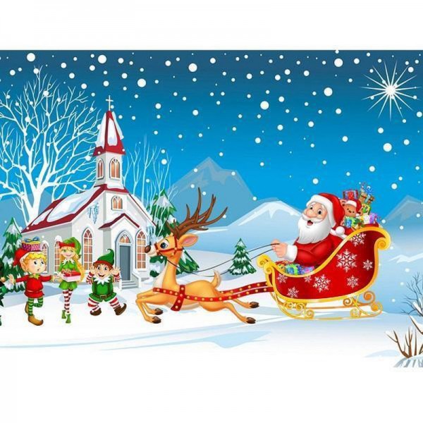 Père Noël en traîneau