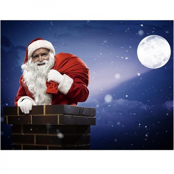 Père Noël dans la cheminée