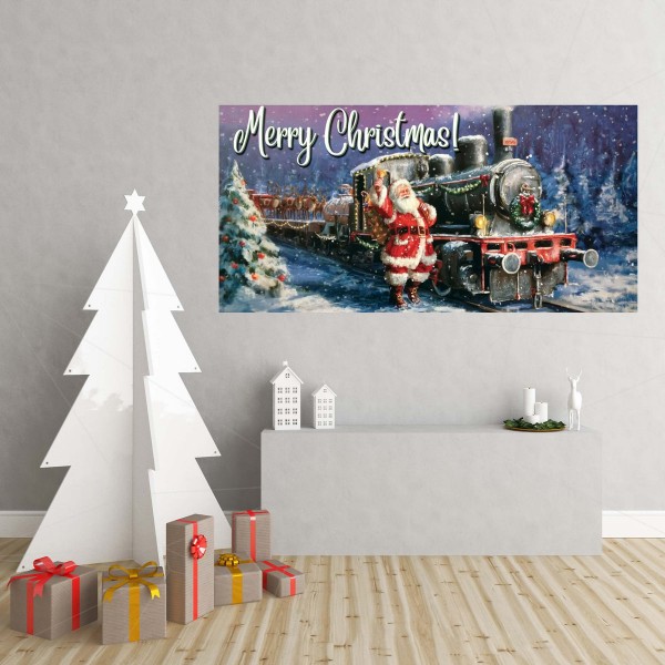 Train Joyeux Noël 50x100cm