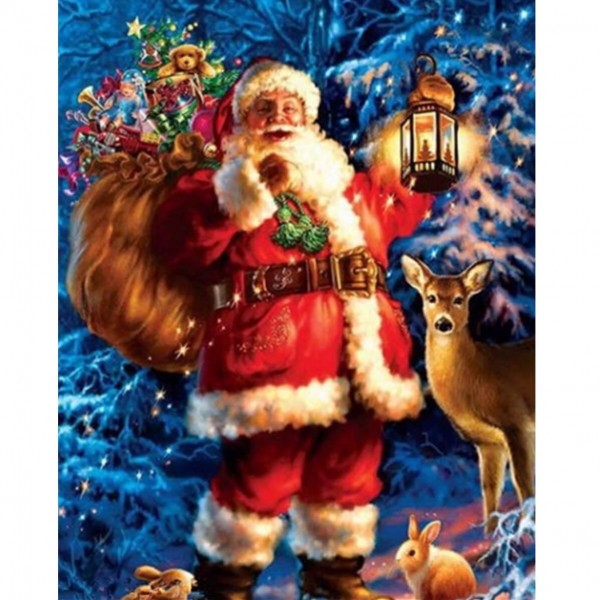 Père Noël avec sac de cadeaux