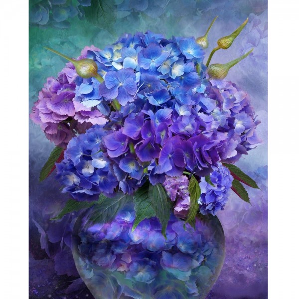 Bouquet de fleurs violettes