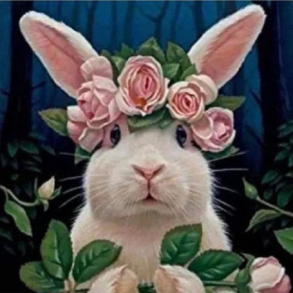 Lapin avec une couronne